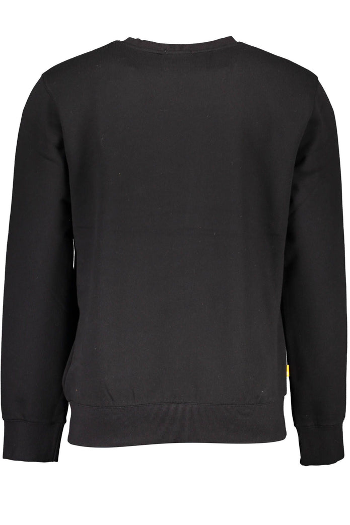 Black Cotton Men Sweater