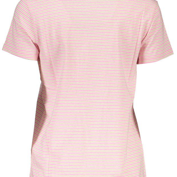 Pink Cotton Women T-Shirt