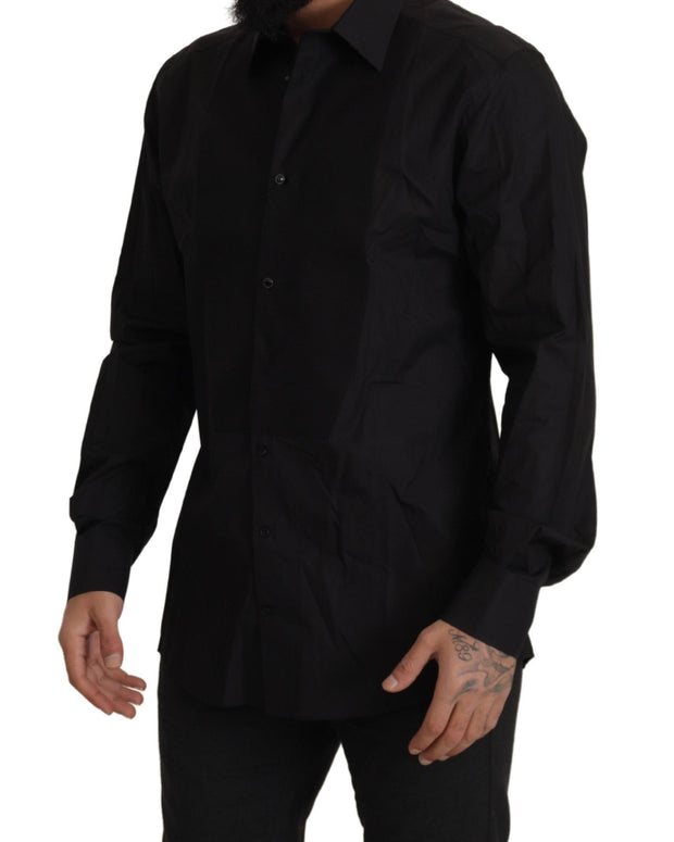 Black GOLD Slim Fit Tuxedo Dress Shirt