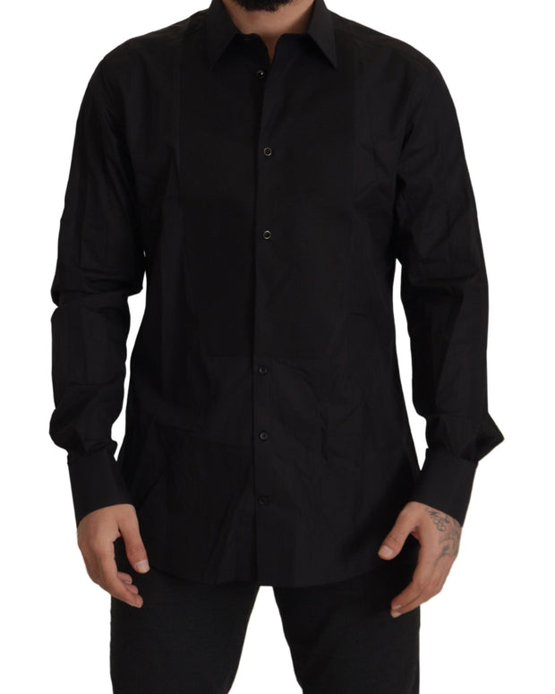 Black GOLD Slim Fit Tuxedo Dress Shirt
