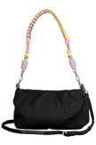 Black Polyester Women Handbag