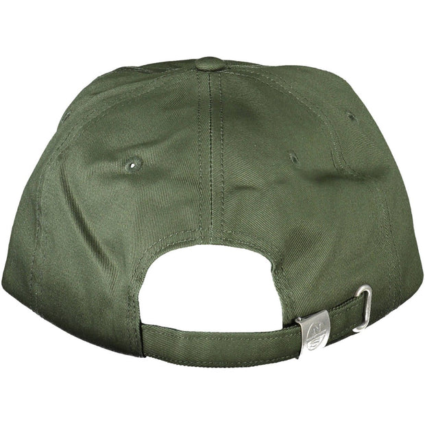 Green Cotton Men Cap