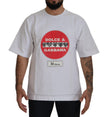 White Amor Heart Cotton Crewneck T-shirt