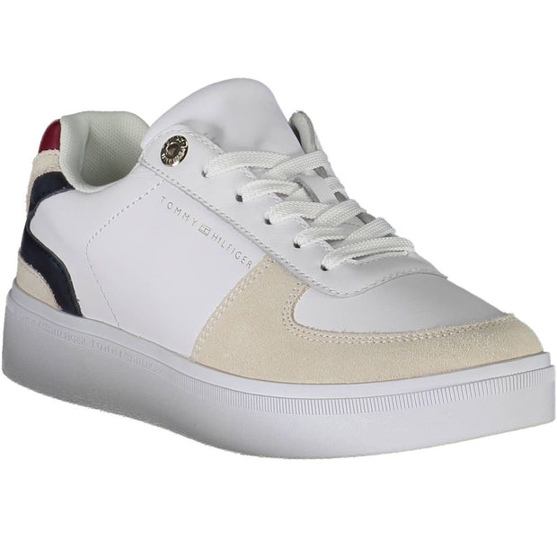 White Leather Women Sneaker