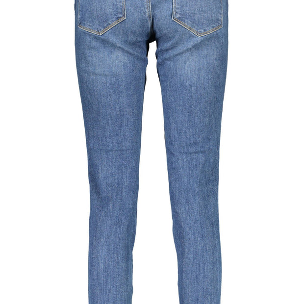 Blue Cotton Women Skinny Jean