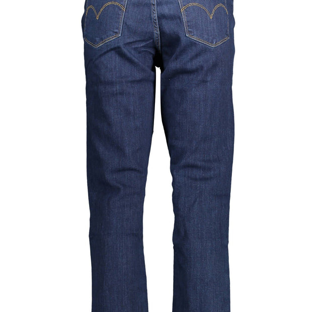 Blue Cotton Women Jeans