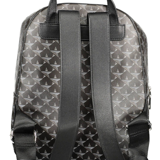 Black PVC Women Backpack