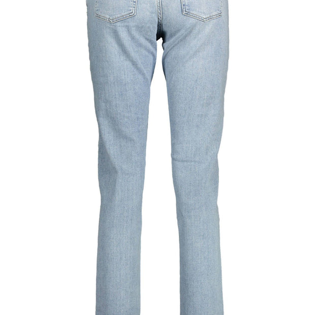 Light Blue Cotton Women Jeans