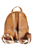 Brown Polyethylene Women Backpack