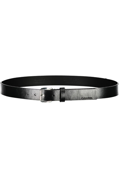 Black Leather Men Belt