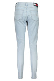 Light Blue Cotton Women Jeans