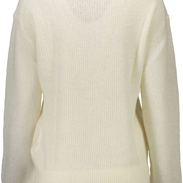 White Wool Women Sweater