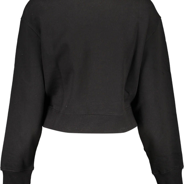 Black Cotton Women Sweater