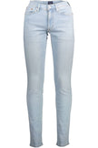 Light Blue Cotton Men Jeans