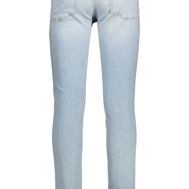 Light Blue Cotton Men Jeans