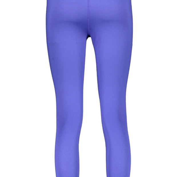 Blue Polyester Women Legging