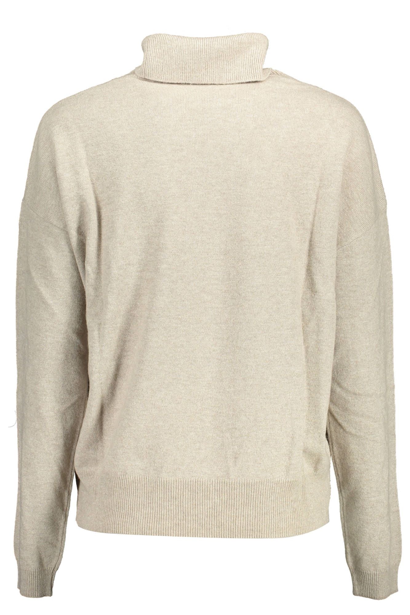 Beige Wool Women Sweater