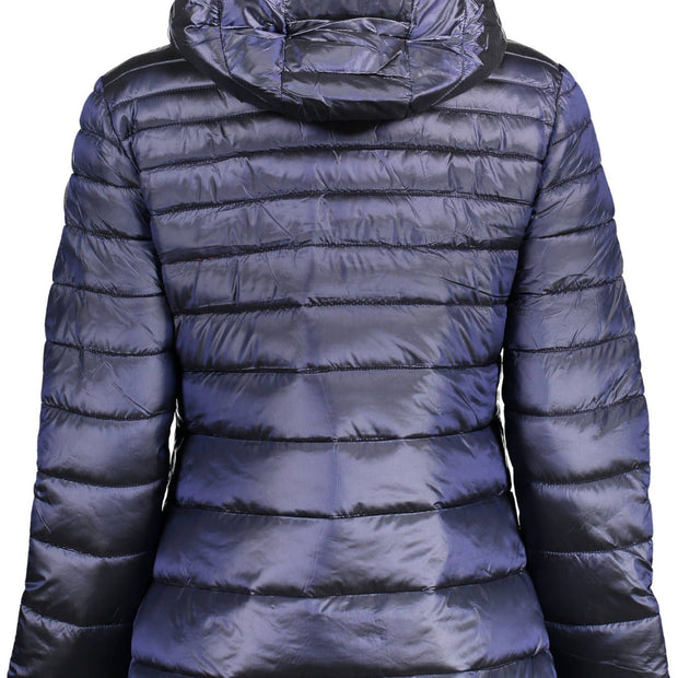 Blue Nylon Women Jacket