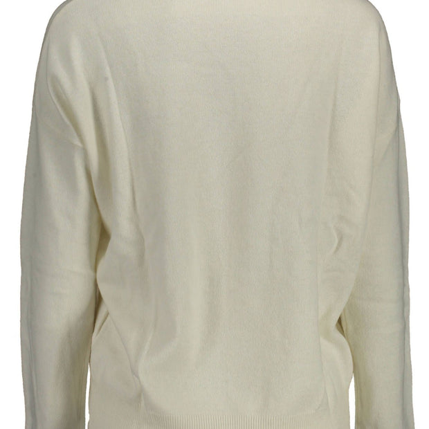 White Wool Women Sweater