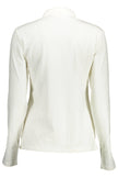 White Cotton Women Polo Shirt