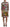 Multicolor Charmeuse Floral Sheath Jaquard Pachwork Dress