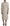White Jaquard Midi Floral Sheath Brocade Dress