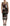 Multicolor Pachwork Midi Floral Silk Leopard Bodycon Dress