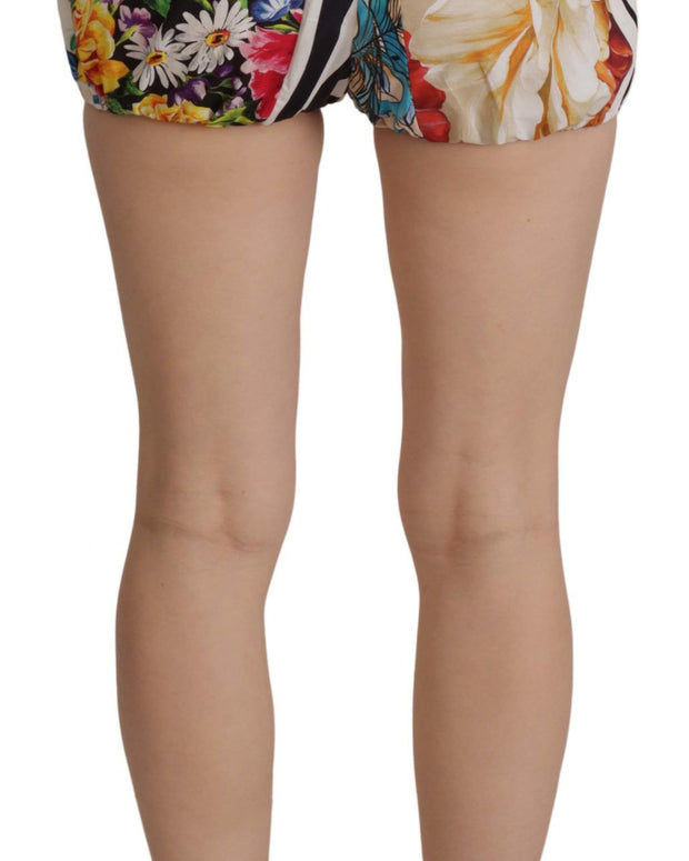 Multicolor High Waist Hot Pants Shorts