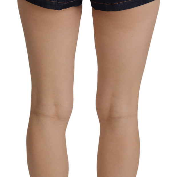 Chic High Waist Hot Pants Shorts with Crystal Detailing