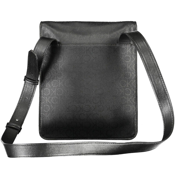 Black Polyester Men Shoulder Bag