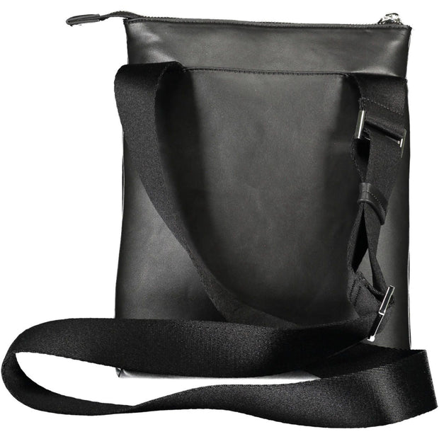 Black Polyester Men Shoulder Bag