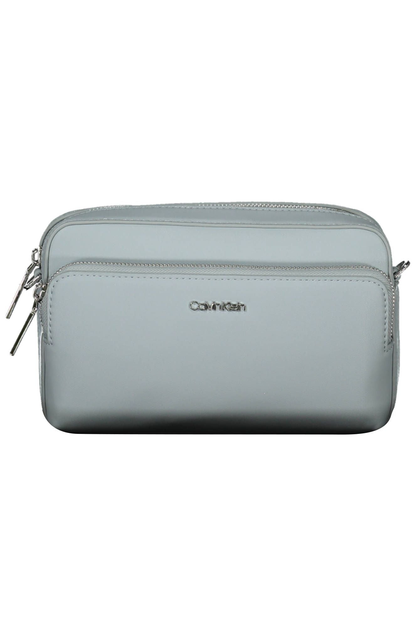 Light Blue Polyester Women Handbag