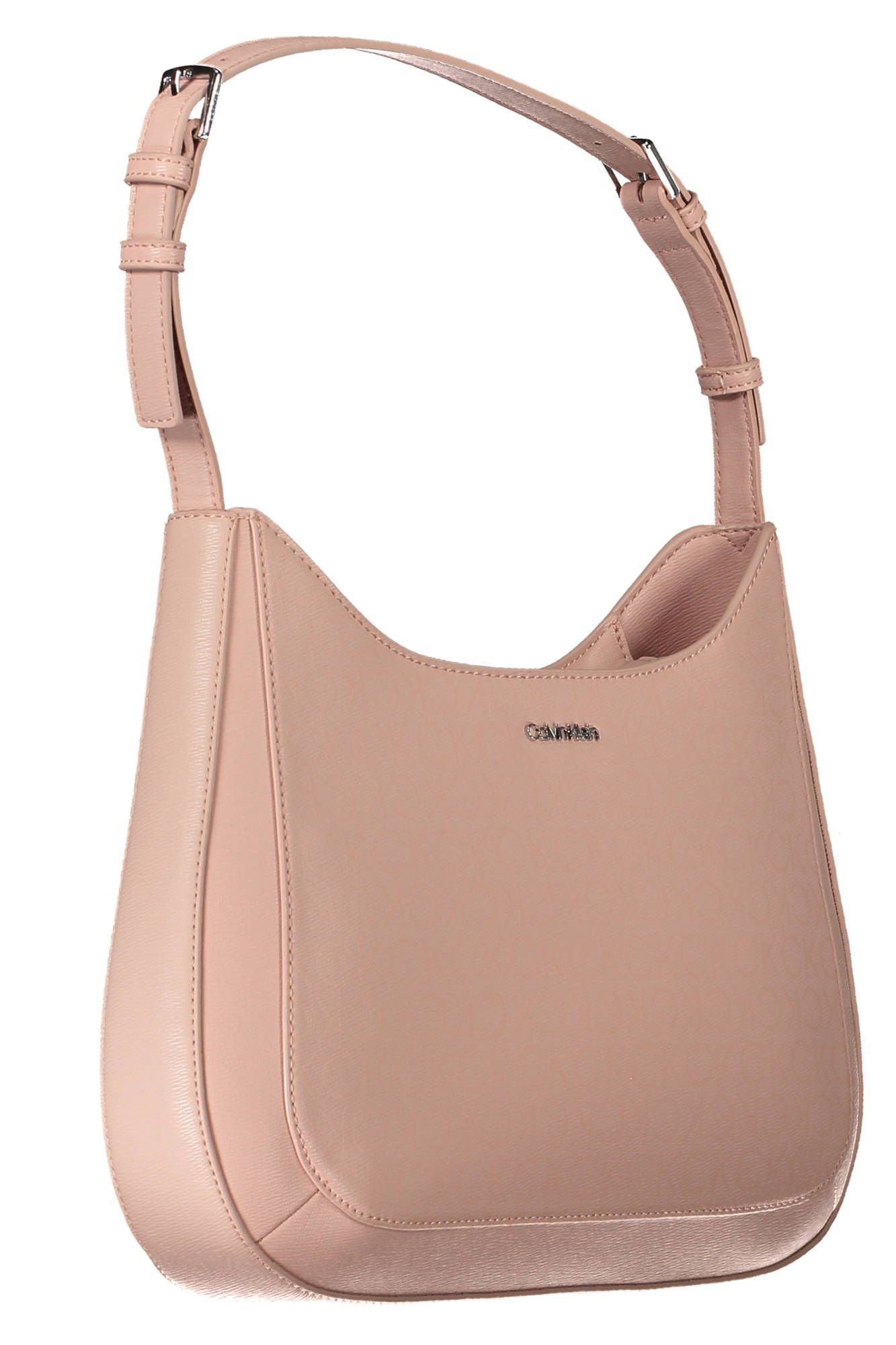 Pink Polyester Women Handbag