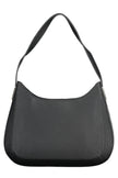 Black Polyester Women Handbag