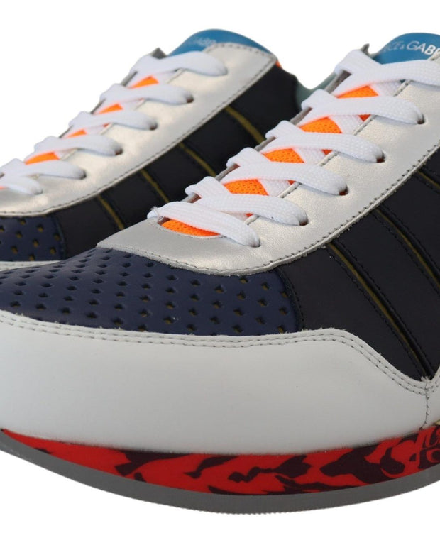 Multicolor Leather Sport Low Top Sneakers