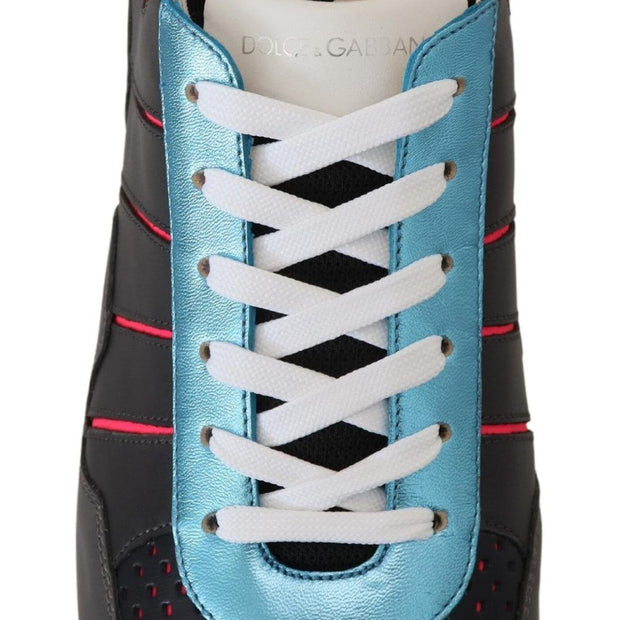 Multicolor Leather-Blend Low Top Sneakers