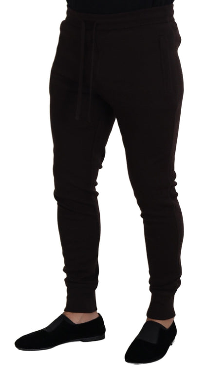 Brown Cashmere Trousers Bottoms Drawstring Pants