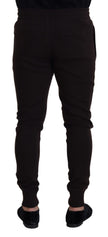 Brown Cashmere Trousers Bottoms Drawstring Pants