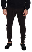 Brown Cashmere Trousers Bottoms Drawstring Pants