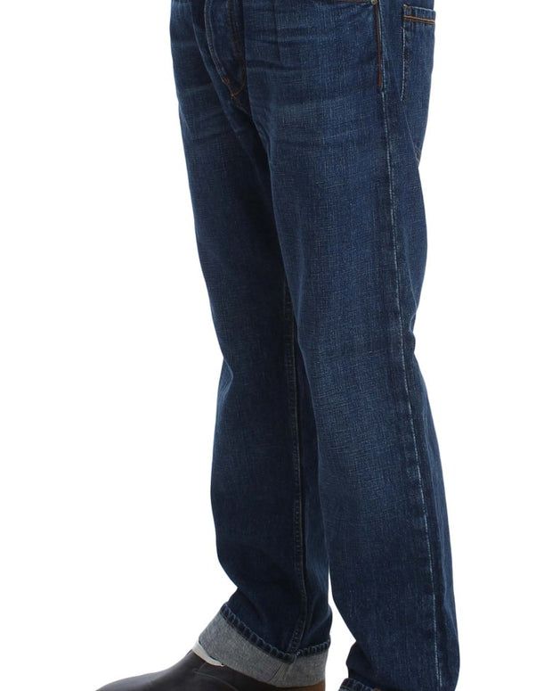 Chic Baggy Loose Fit Blue Jeans for Men