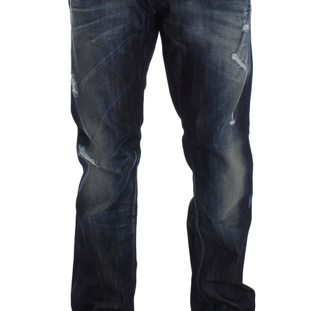 Elegant Regular Straight Fit Blue Jeans