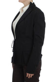 Elegant Black Stretch Blazer Jacket