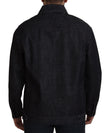 Black Cotton Full Button Denim Jacket