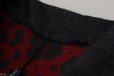 Black Cotton Full Button Denim Jacket
