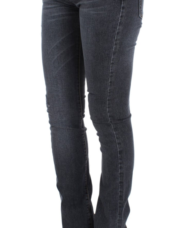 Blue Wash Cotton Blend Slim Fit Jeans