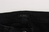 Sleek Black Slim Fit Designer Jeans