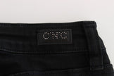 Sleek Black Slim Fit Designer Jeans