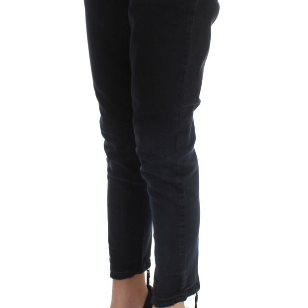 Sleek Slim Fit Black Denim Jeans