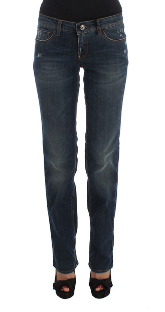 Chic Blue Regular Fit Designer Jeans