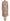Pink Silk Lace Ricamo Shift Gown Dress